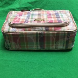 Coach cosmetic / toiletry bag